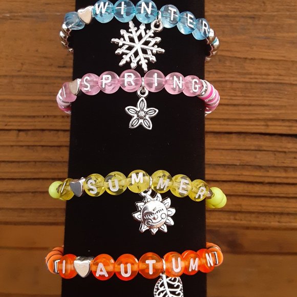 Handmade Jewelry - 4 Seasons Wristbands Stack